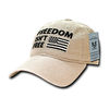 Rapid Dominance“自由不是无代价的”棒球帽  网状面料男士户外休闲棒球帽  夏季款 君品