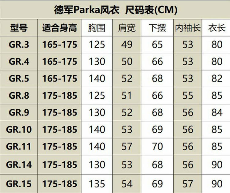 德军parka现役野战风衣 德斑军迷迷彩风衣 男士春秋长袖风衣 丛林作战