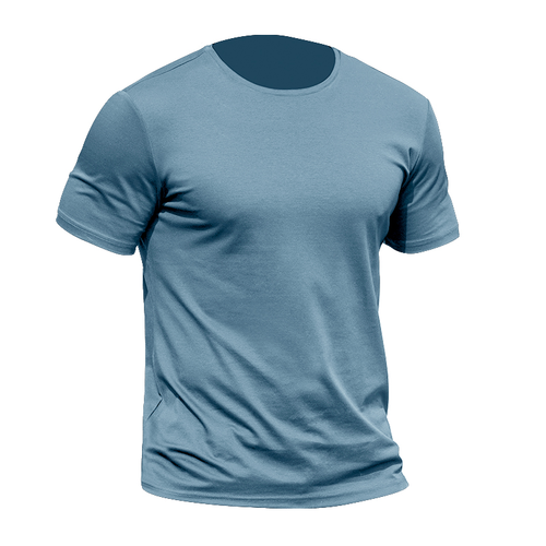 龙牙夏季新款秘纤短袖圆领T恤标准版男士修身百搭圆领短袖轻薄款